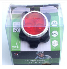 Ambush New Mountain Bike Tail Light USB Tail Light Charging Tail Bike Light Single Bike Headlight Warning Light