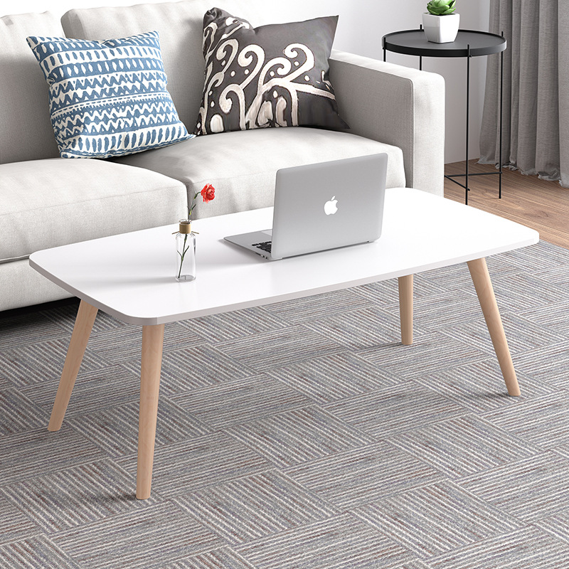 北欧茶几简约小户型客厅卧室创意椭圆形家用木质小桌子飘窗实木