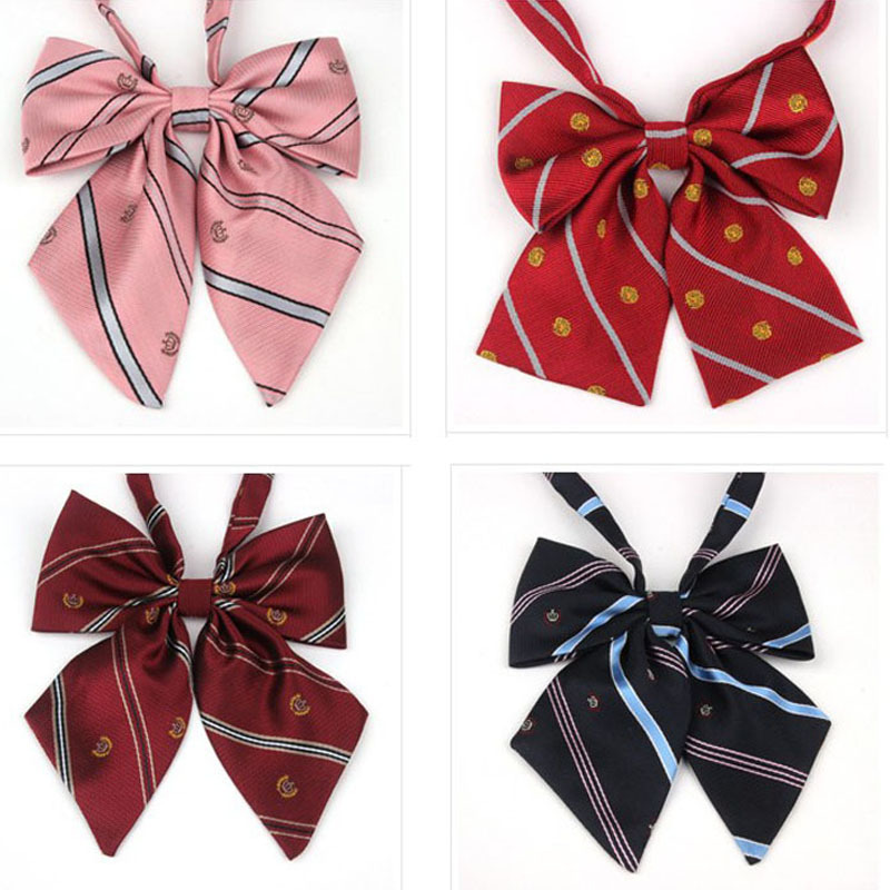 New Japanese JK uniform bow tie jacquard Crown embroidery bow tie sweet cute all-match