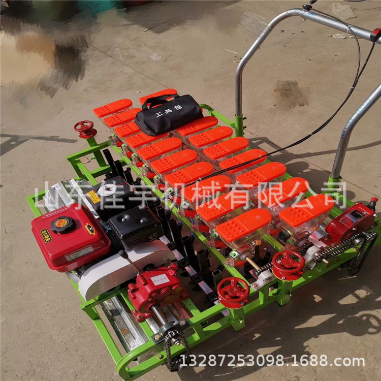 48伏电池带动精量播种机蔬菜免间苗穴播机 自走式精播机
