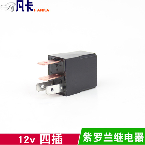 EFI relay 7110 car oil pump 12V four-pin five-pin 30A violet 1912 silver contact 2914 five-pin