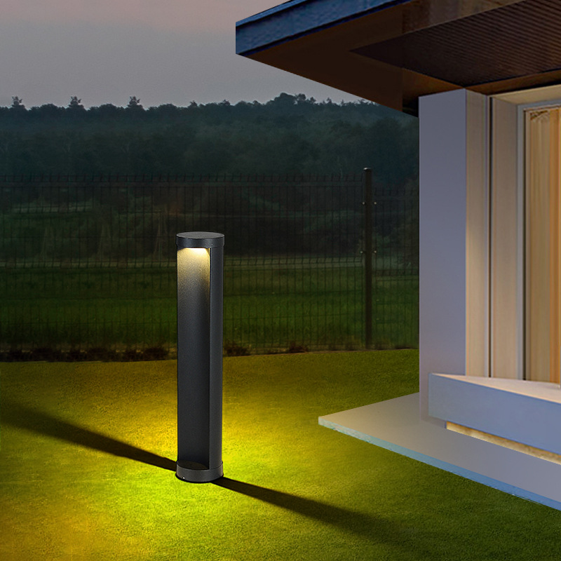 Solar Lawn Lamp Column Landscape Garden Lamp Simple Garden Outdoor Home Wall Lamp Lawn Lamp