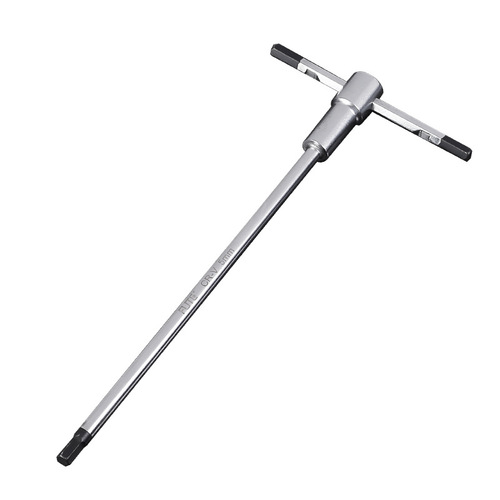 Cross-border Haowuft industrial grade T-shaped sliding rod inner hexagonal wrench CRV multi-purpose T-shaped three-purpose head flower