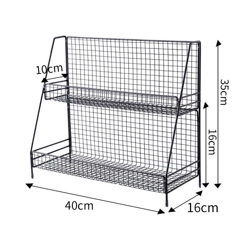 Directo de fábrica de cosméticos de escritorio de la joyería rack de almacenamiento de hierro de acero inoxidable de la Cocina Baño rack de almacenamiento