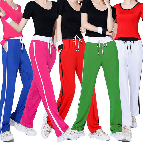 Square dance clothing two-piece female practice clothing middle-aged and elderly group performance clothing aerobics square dance clothing
