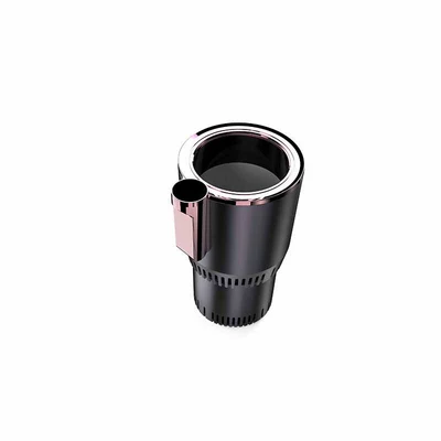 Cross-Border Smart Car Hot and Cold Cups, Car Hot and Cold Cup Screen Display, Mini Car Refrigerator, Home Refrigeration and Heating (Soyuducular) - rose-gold-standard-12v-car-charger-base