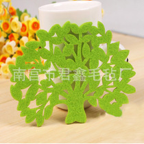 专业供应家用毛毡餐具垫 毛毡杯垫餐垫 隔热毛毡餐具垫