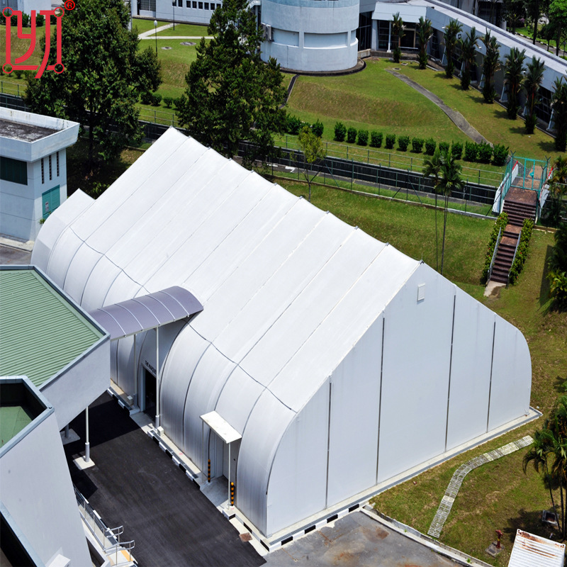 户外桃形帐篷 活动展览出口用仓库篷房 桃型机库铝合金透明大帐篷