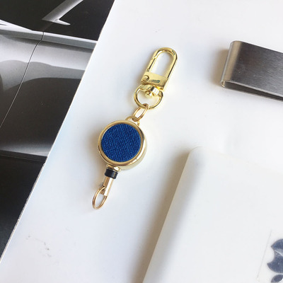 Liu Xiaoshu papelería Tarjeta de pecho superficie de cuero hebilla fácil de tirar Tarjeta de pecho hebilla telescópica cubierta de tarjeta cordón control de acceso enfermera permiso de trabajo formulación