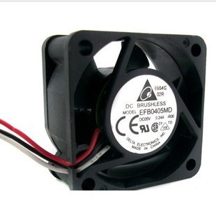 台达DELTA 4cm 4020 双滚珠 5V0.24A服务器风扇EFB0405MD-ROO