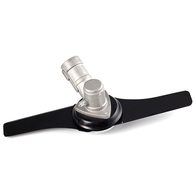 割草机刀片配件一字加厚弧形弯刀锯片菱形锰钢割草弯刀原装除草刀