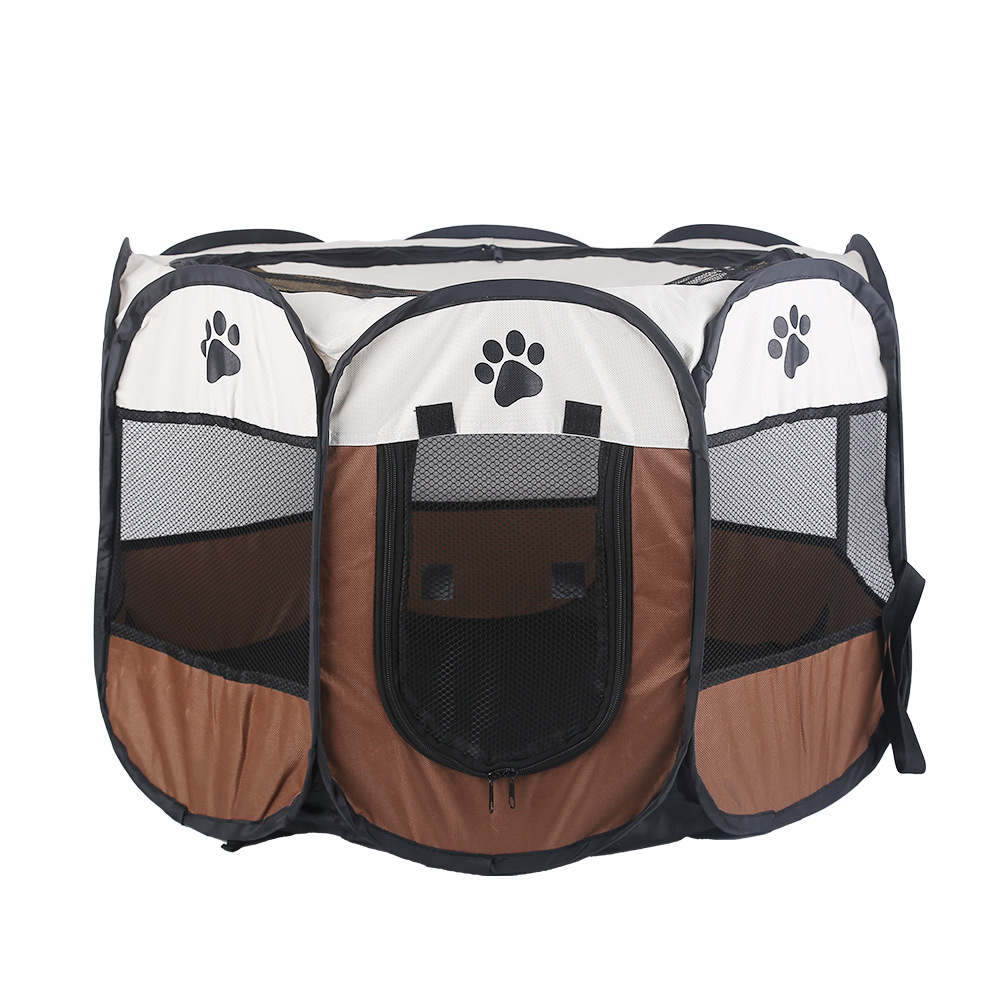 Corral Plegable Octagonal para Mascotas Tela Oxford Transpirable