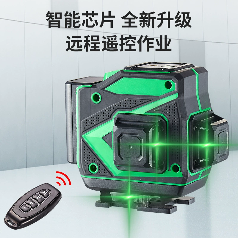 佐冠 Green light 12-line wall-mounted laser leveling meter high-precision outdoor strong light level meter waterproof