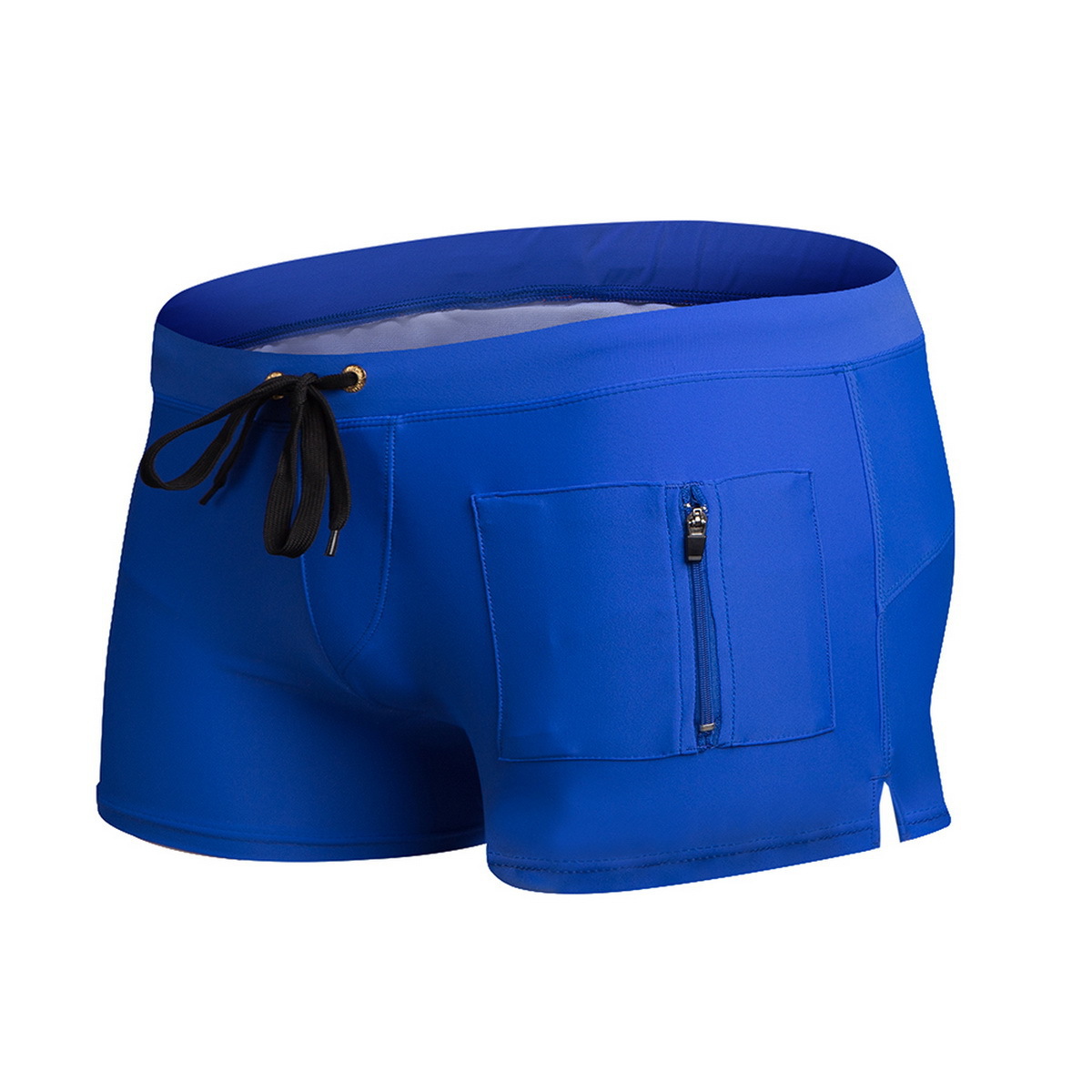 Comercio exterior popular Lycra tela cintura baja contraste color de secado rápido bañador hombres Fitness deportes ropa fábrica de Ventas Directas image 13