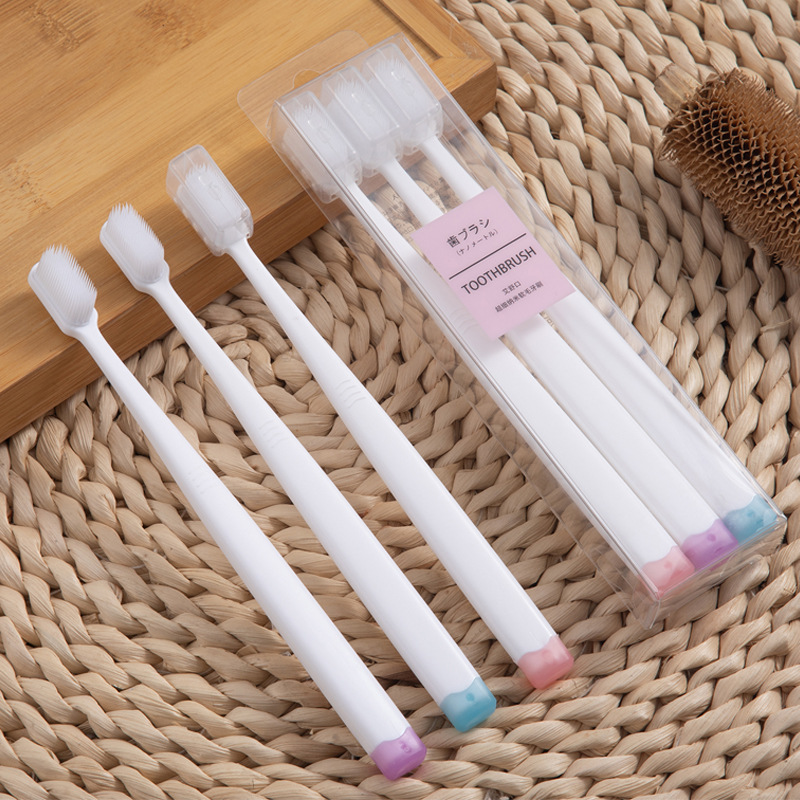 艾舒口成人小头软毛硅胶纳米牙刷厂家直供PVC家庭盒装可代发|ms