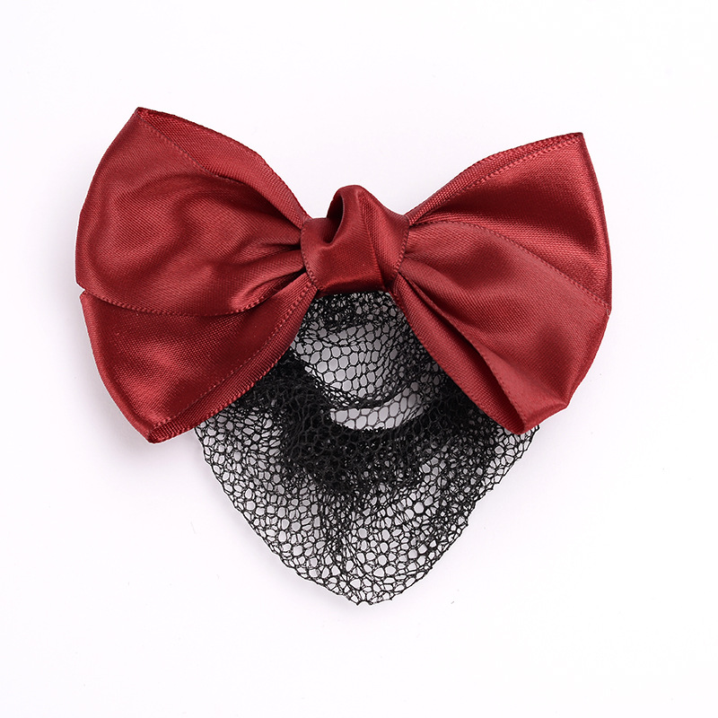 #2 Wine Red Satin Ribbon Fine Mesh