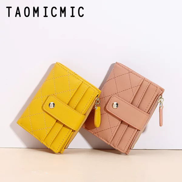 2023 new creative Korean style multi-card student wallet zipper embroidery thread two fold fashion short women's wallet
