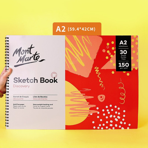 Montmartre a4 coil sketchbook loose-leaf 8k30 pages portable sketchbook cross-border wholesale art drawing book