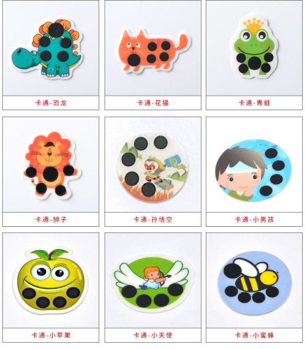 Cartoon forehead thermometer for infants and young children Mini animal pattern temperature measuring patch body temperature thermometer