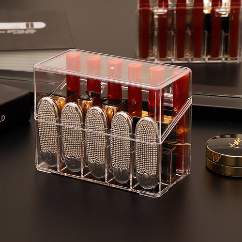 Large grid lipstick box lipstick stand lip glaze lipstick organizer display can be placed with packaged lipstick factory direct sales