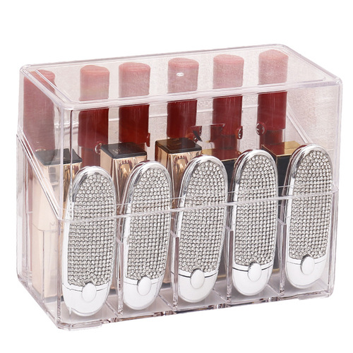 Large grid lipstick box lipstick stand lip glaze lipstick organizer display can be placed with packaged lipstick factory direct sales