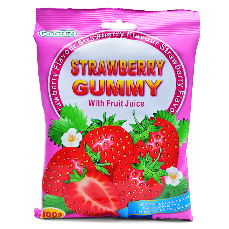 Malaysia imported food kekang mango flavor/grape flavor/orange flavor/strawberry flavor jelly 100g