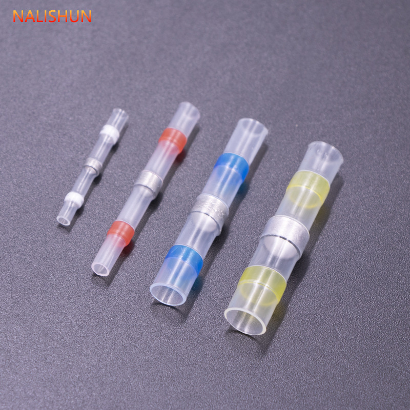 Impermeable Termocontraíble anillo de soldadura medio tubo terminal de conexión de aislamiento manga Termocontraíble electricista Alambre de protección