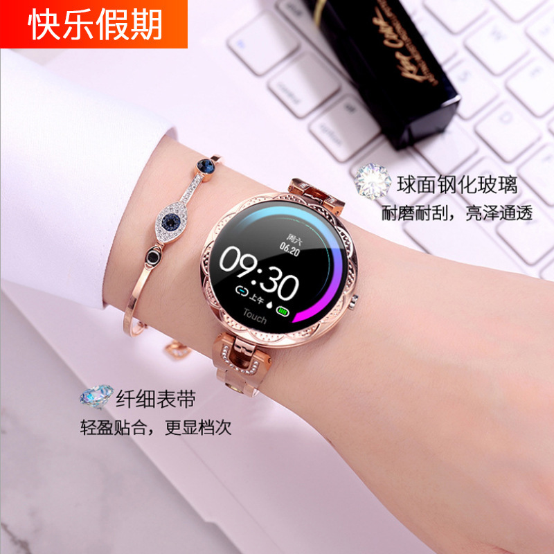 AK15 ladies fashion smart bracelet heart rate blood pressure sleep monitoring physiological cycle smart reminder IP67 waterproof AK15 ladies fashion smart bracelet heart rate blood pressure sleep monitoring physiological cycle smart reminder IP67 waterproof