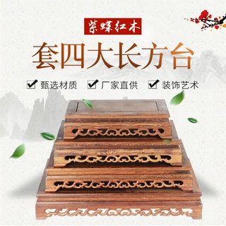 香炉佛龛 红木鸡翅木底座 木质长方形客厅 木质底座 定制