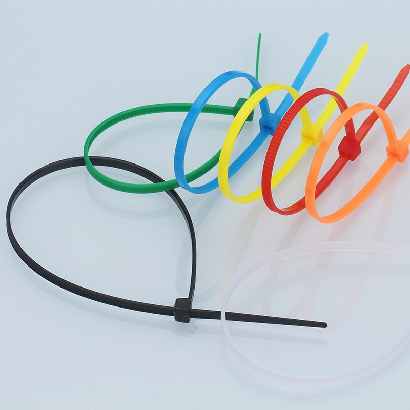 Colored Nylon Cable Ties, 4*250 Self-Locking Plastic Cable Ties, 100 Pieces, Wiring Ties, Bundling Ties, Cable Ties, 3*100