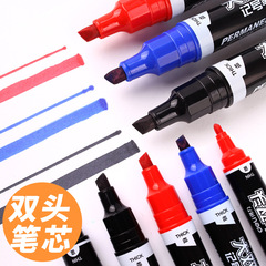 Effortless S555 Dual-Head Marker Red, Blue, Black Oilproof Waterproof Express Logistics Durability