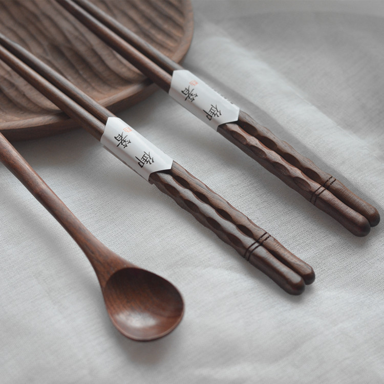 Wooden chopsticks Japanese creative turtle shell pointed chopsticks…