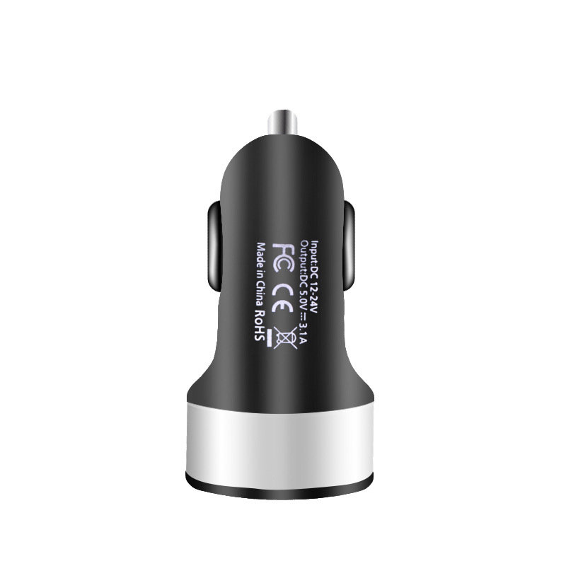 Cargador de coche cargador de coche uno para dos 24V encendedor de cigarrillos enchufe de conversión USB teléfono móvil de carga rápida suministros de coche