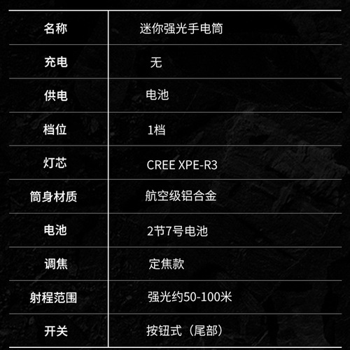 Amazon LED Portable AA Dry Battery Strong Light Flashlight Small Flashlight 7 Number Battery Medical Pen-shaped Lamp