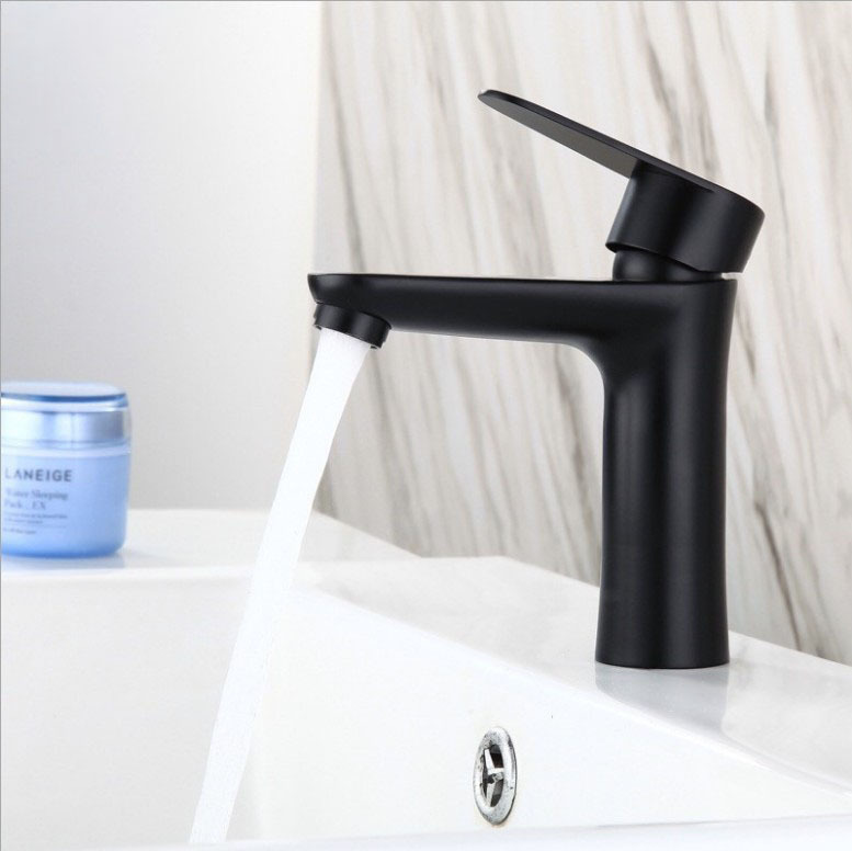 Black paint basin faucet black ancient matte Basin hot and cold wash basin stainless steel faucet Black paint basin faucet black ancient matte Basin hot and cold wash basin stainless steel faucet