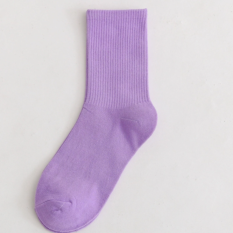Mid‑length cotton socks, mid‑calf unisex, absorbent and odor‑resistant, cotton or thin velvet option