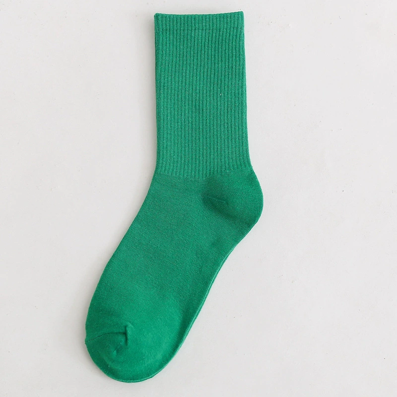 Mid‑length cotton socks, mid‑calf unisex, absorbent and odor‑resistant, cotton or thin velvet option