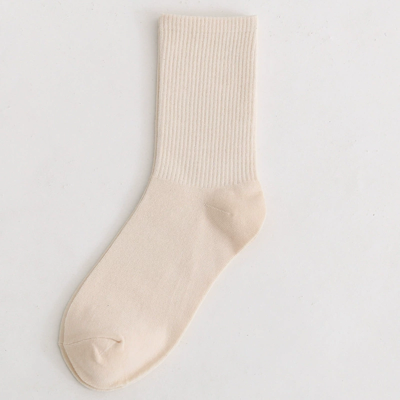Mid‑length cotton socks, mid‑calf unisex, absorbent and odor‑resistant, cotton or thin velvet option