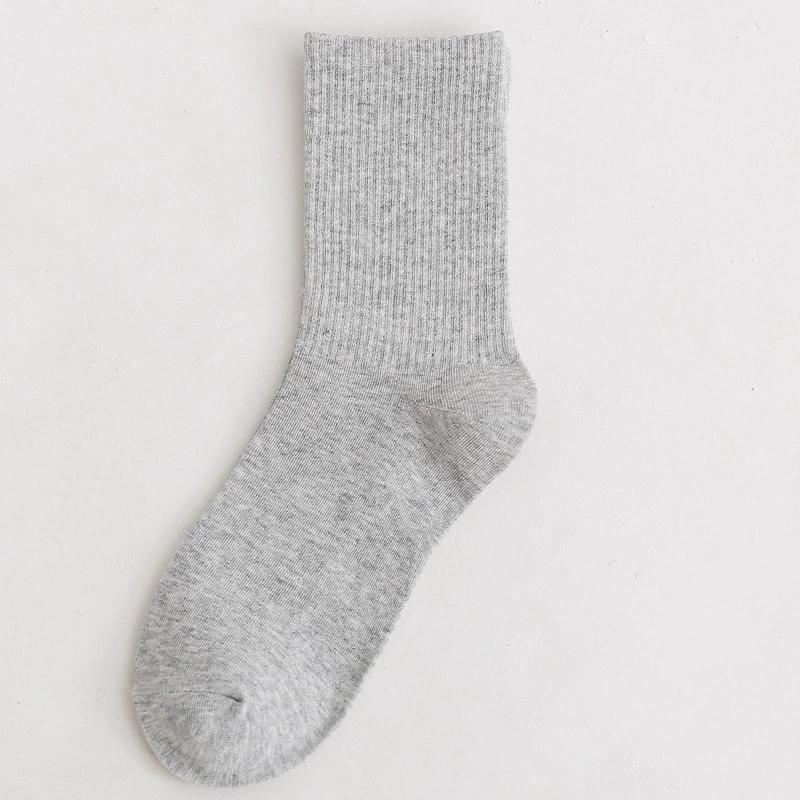 Mid‑length cotton socks, mid‑calf unisex, absorbent and odor‑resistant, cotton or thin velvet option