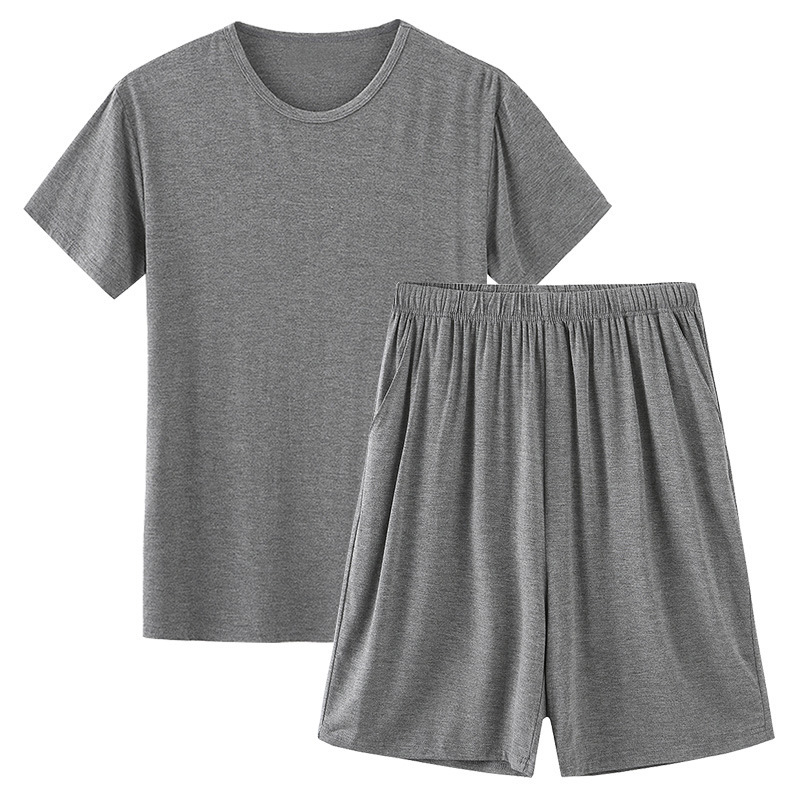 Dropshipping New Style Men's Summer Pajamas, Short-Sleeved Shorts Set, Home Wear Two-Piece Set, Can Be Worn Outside, Versatile Dropshipping New Style Men's Summer Pajamas, Short-Sleeved Shorts Set, Home Wear Two-Piece Set, Can Be Worn Outside, Versatile