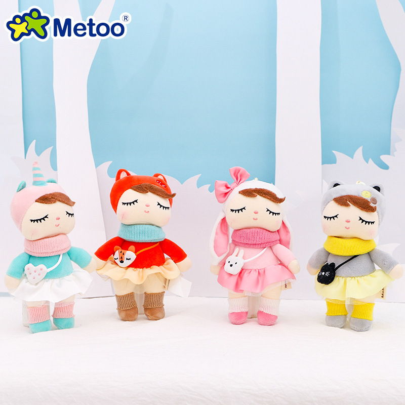 metoo咪兔林中安吉拉挂件毛绒玩具可爱包包吊饰创意公仔 儿童玩具