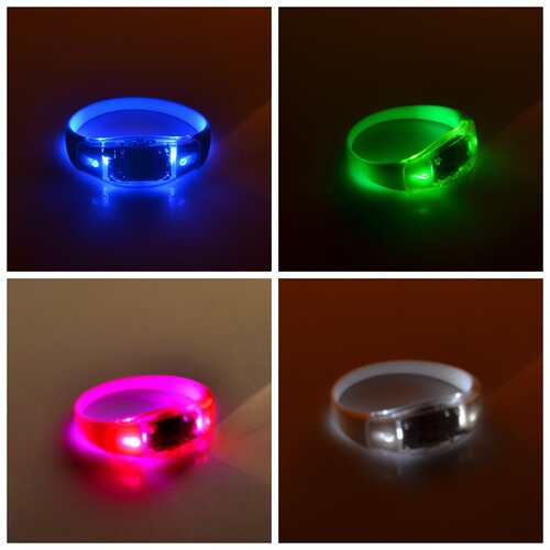 Cross-border manufacturer silicone voice-activated luminous bracelet flash bracelet colorful light bracelet led bracelet event cheering props