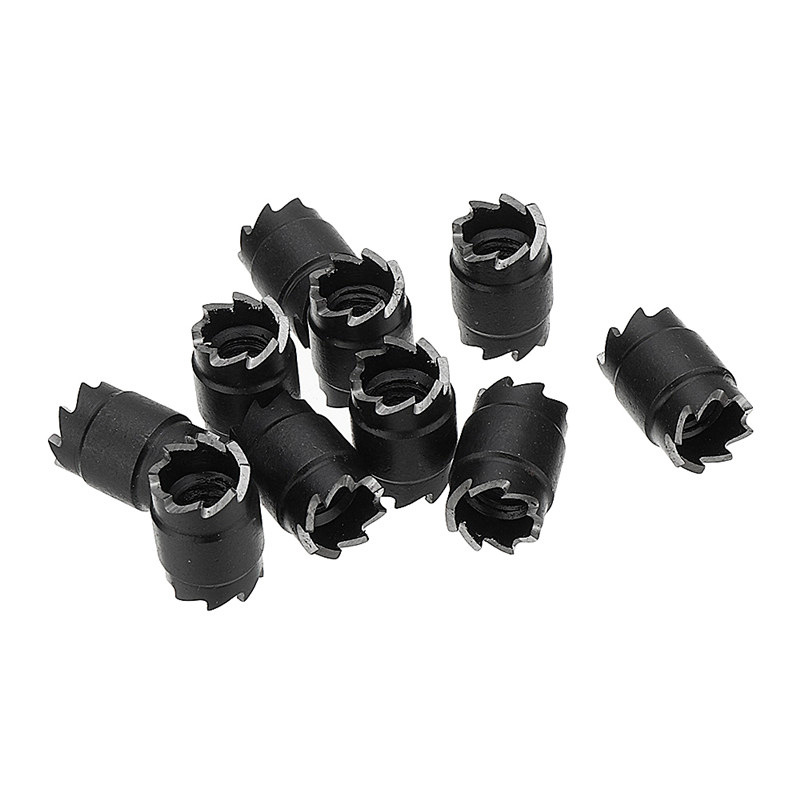 Juego de 13 piezas de soldadura por puntos traje de perforación taladro de mano eliminación de punto de soldadura herramienta abridor de agujero de metal al por mayor mango hexagonal perforación