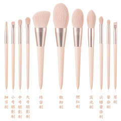 弄影 新品 單支化妝刷 散粉修容眼影刷 美妝工具 木柄 彩妝
