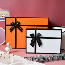 礼盒长方形丝带蝴蝶结天地盖圣诞礼品包装盒化妆品伴手礼礼物盒子
