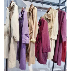 广州十三行女装档口风衣女 2025春秋季中长款时尚修身女装风衣外