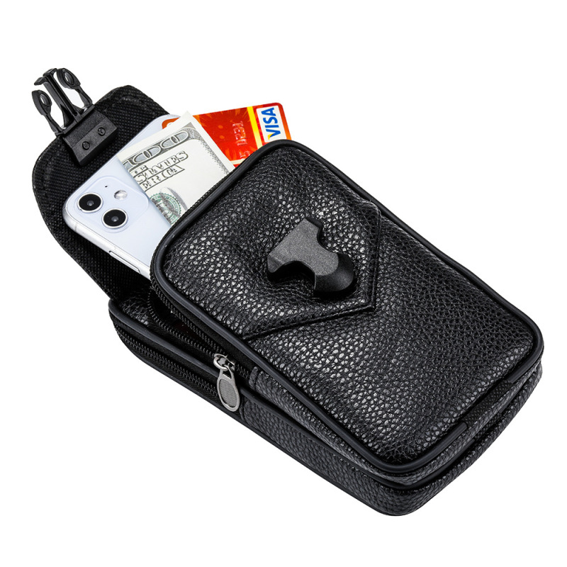 Genuine Leather Belt Men's Double Mobile Phone 13Pro Mobile Phone Waist Bag 6.8 Inch Mobile Phone Leather Case 12 Mobile Phone Case 7P Genuine Leather Belt Men's Double Mobile Phone 13Pro Mobile Phone Waist Bag 6.8 Inch Mobile Phone Leather Case 12 Mobile Phone Case 7P