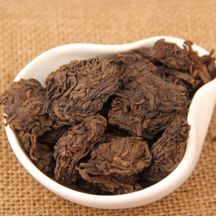 Black Tea Wholesale Pu-erh Tea 2005 Aged Jiaoba Old Tea Head Natural Tuo Loose Leaf Tea Menghai Ripe Tea