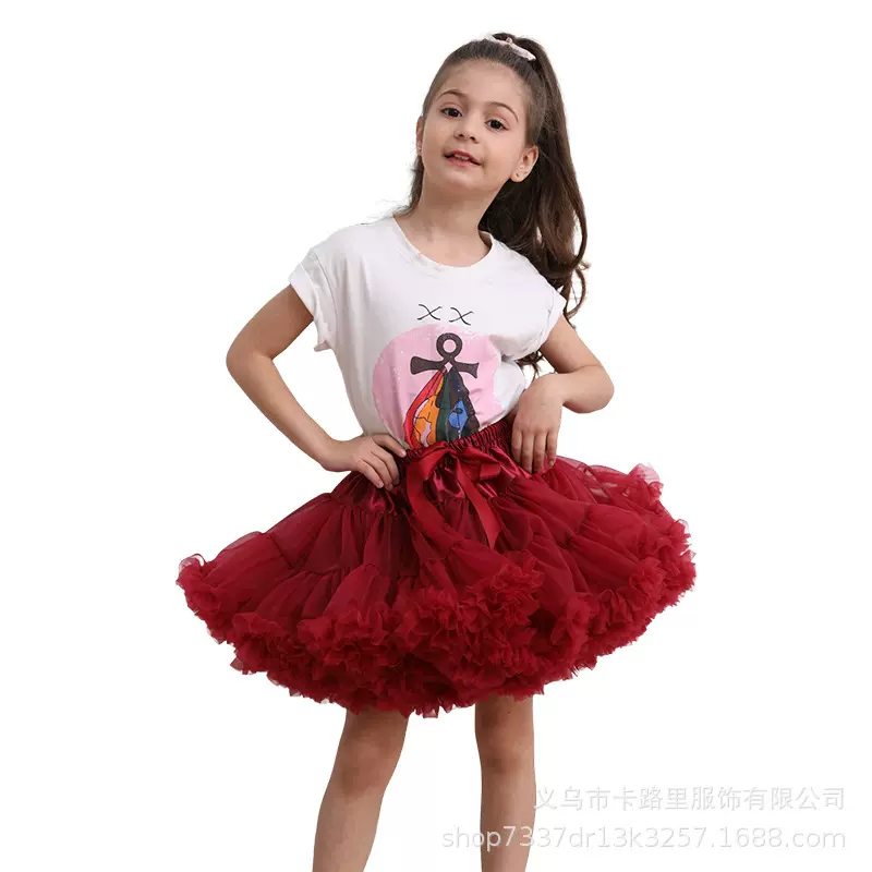 女童tutu裙公主网纱半身裙蛋糕裙儿童蓬蓬裙蓬蓬大裙摆