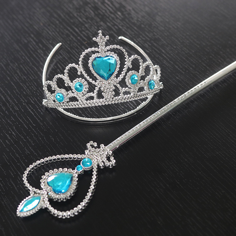 Los niños de Juguete plástico corona partido suministros princesa corona congelada corona hadas varita mágica traje